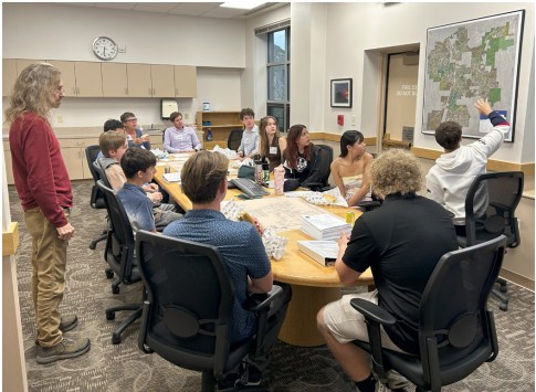 Youth Commission members learning about Castle Rock Water department services